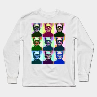 Frankenstein Pop Art Long Sleeve T-Shirt